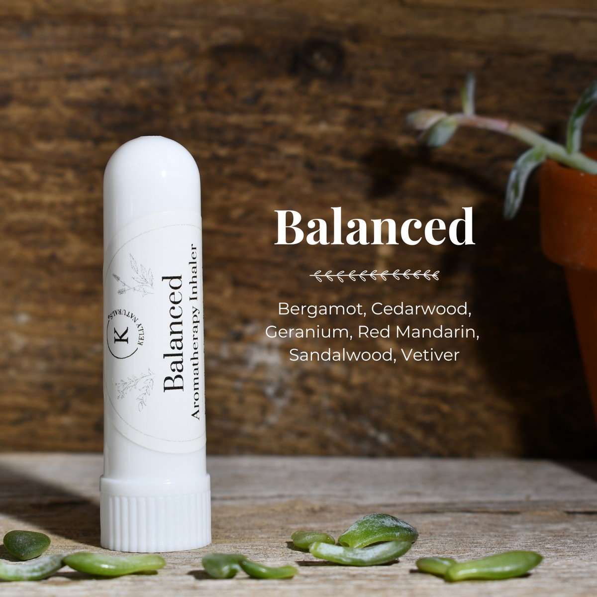 BALANCED Aromatherapy Nasal Inhaler - Essential Oil Inhaler