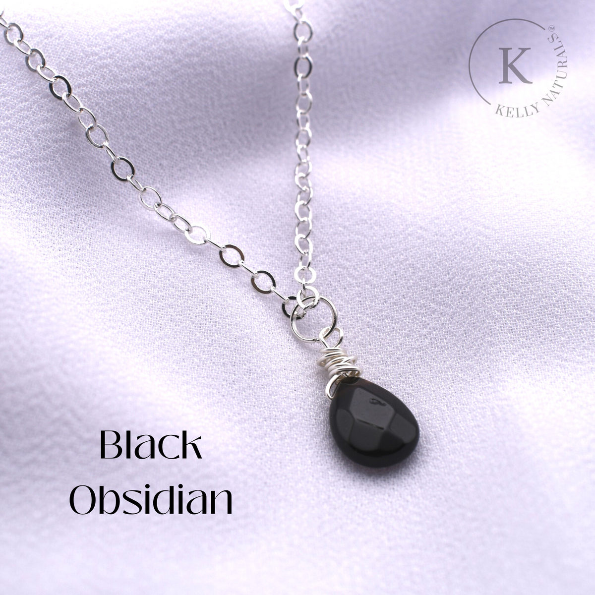 Faceted Gemstone Cable Chain Necklace