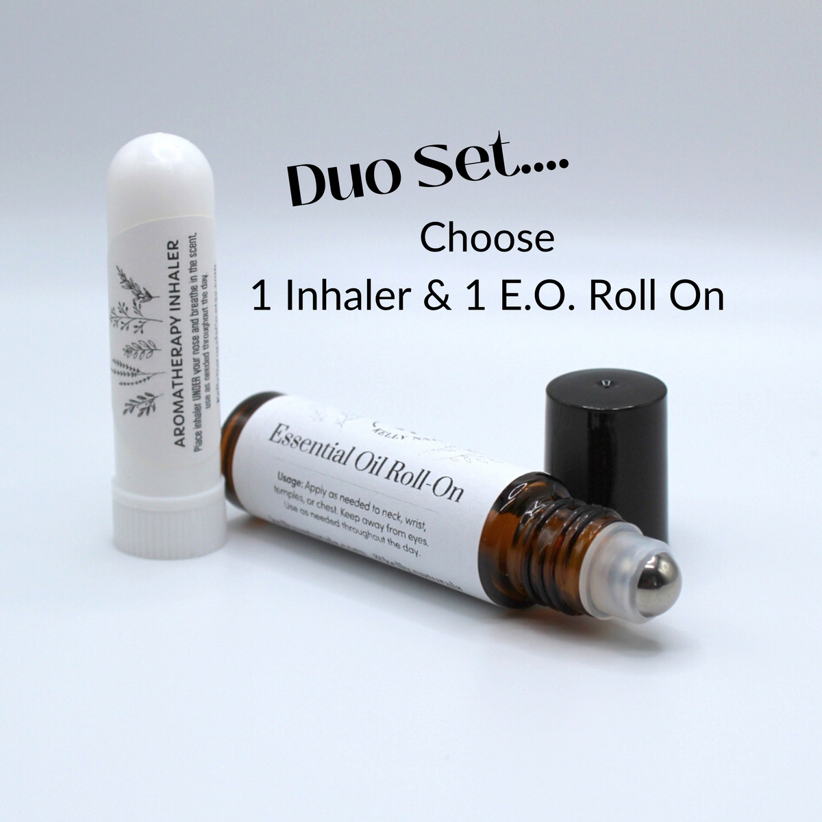 Essential Oil Inhaler &amp; Roll-on Duo Set