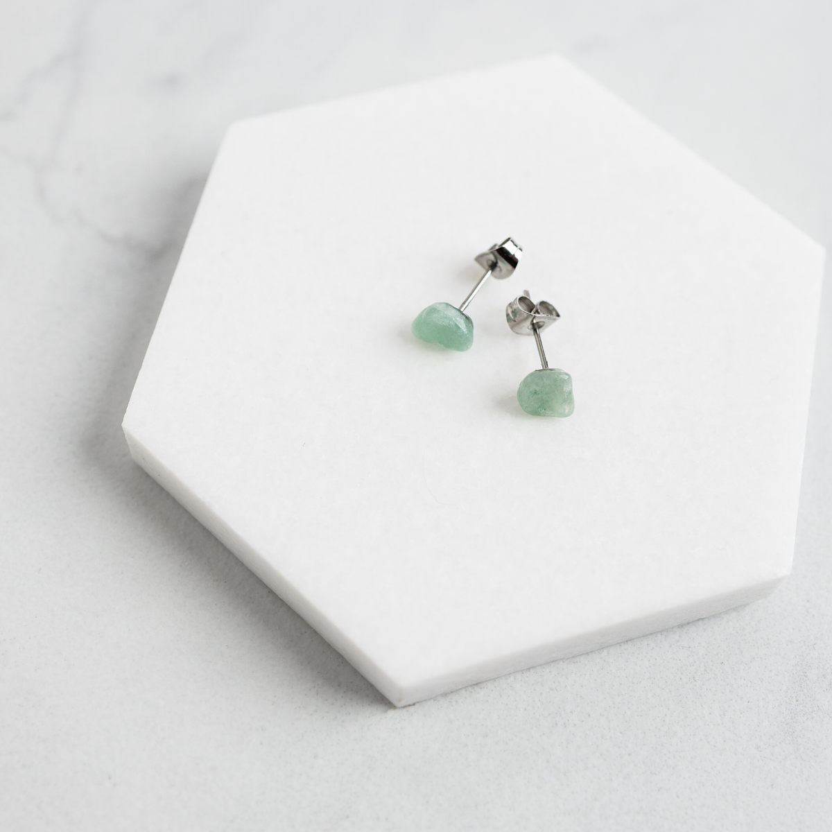 Aventurine on sale stud earrings