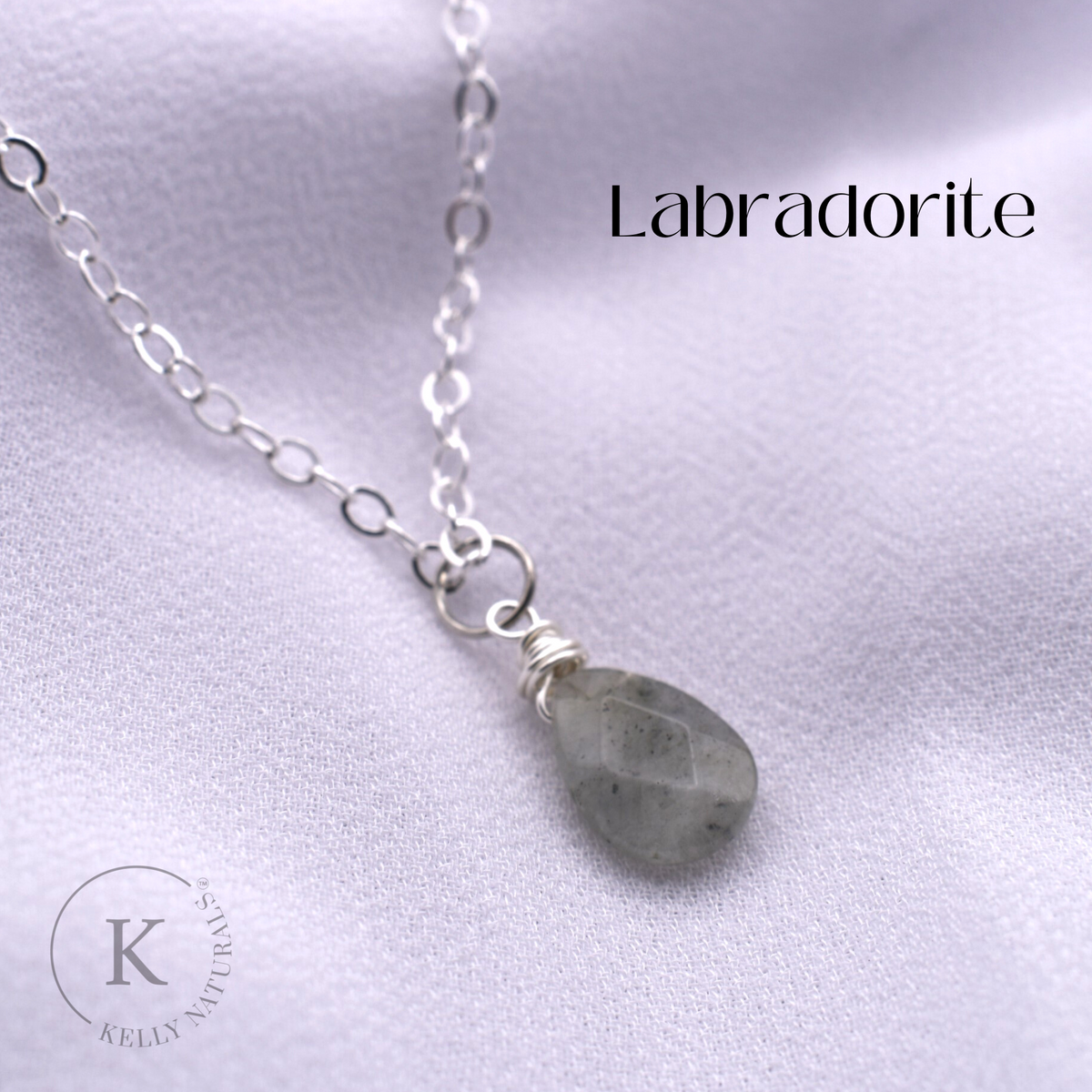 Faceted Gemstone Cable Chain Necklace