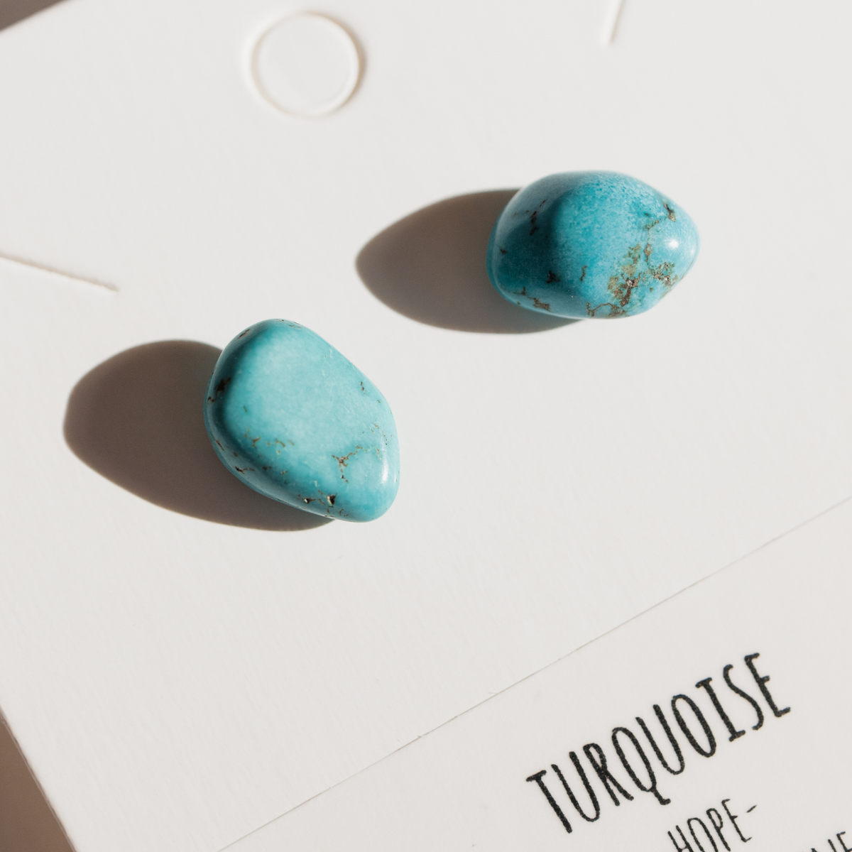 TURQUOISE Bold Gemstone Posts