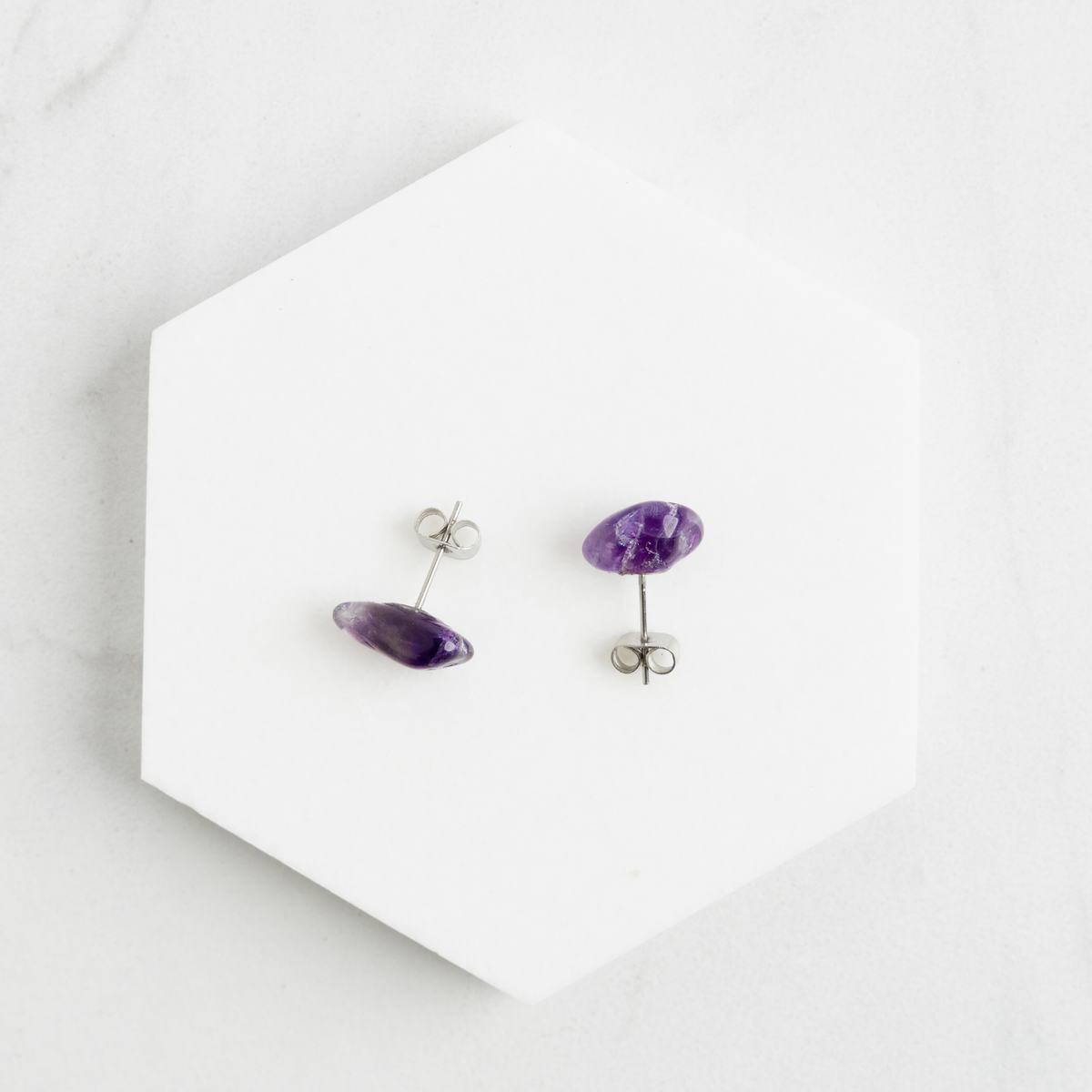 AMETHYST Bold Gemstone Posts